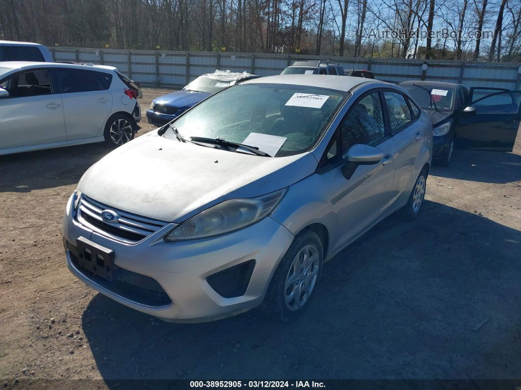 2011 Ford Fiesta S Silver vin: 3FADP4AJ0BM164253