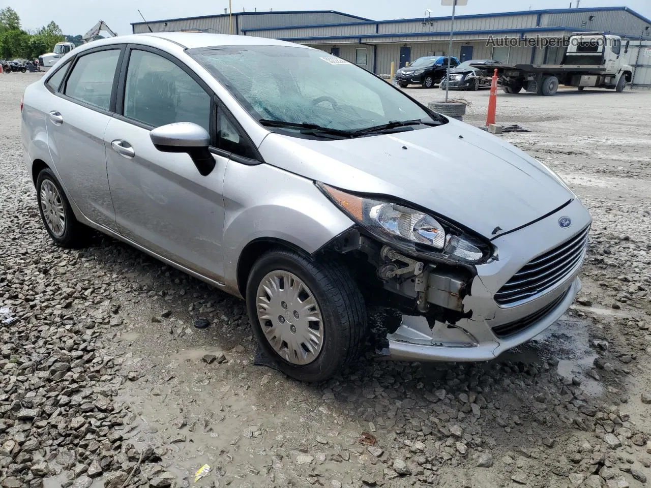 2015 Ford Fiesta S Silver vin: 3FADP4AJ0FM181172