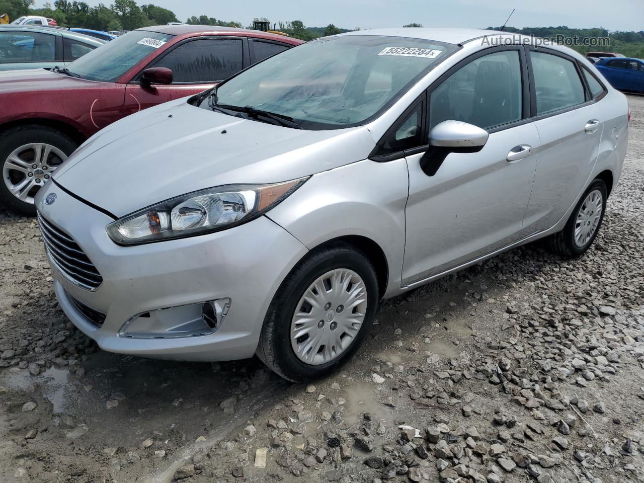 2015 Ford Fiesta S Silver vin: 3FADP4AJ0FM181172