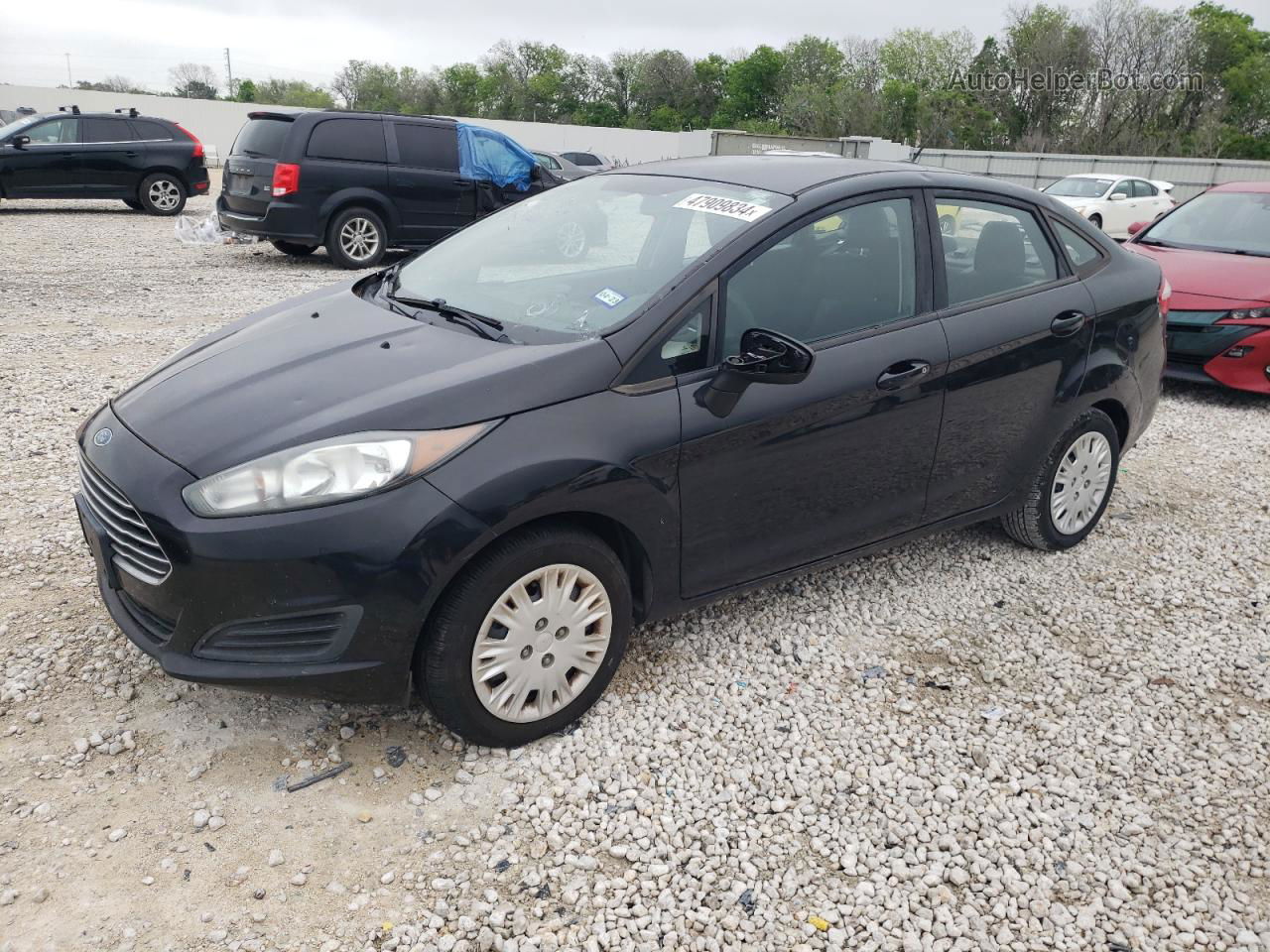 2015 Ford Fiesta S Black vin: 3FADP4AJ0FM203994