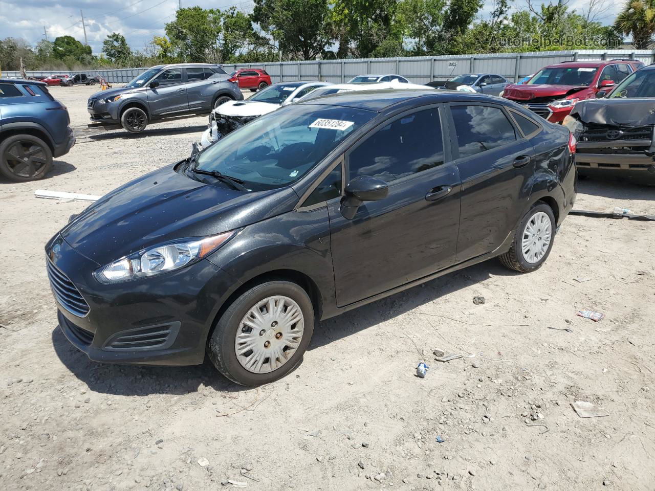 2015 Ford Fiesta S Black vin: 3FADP4AJ0FM219497