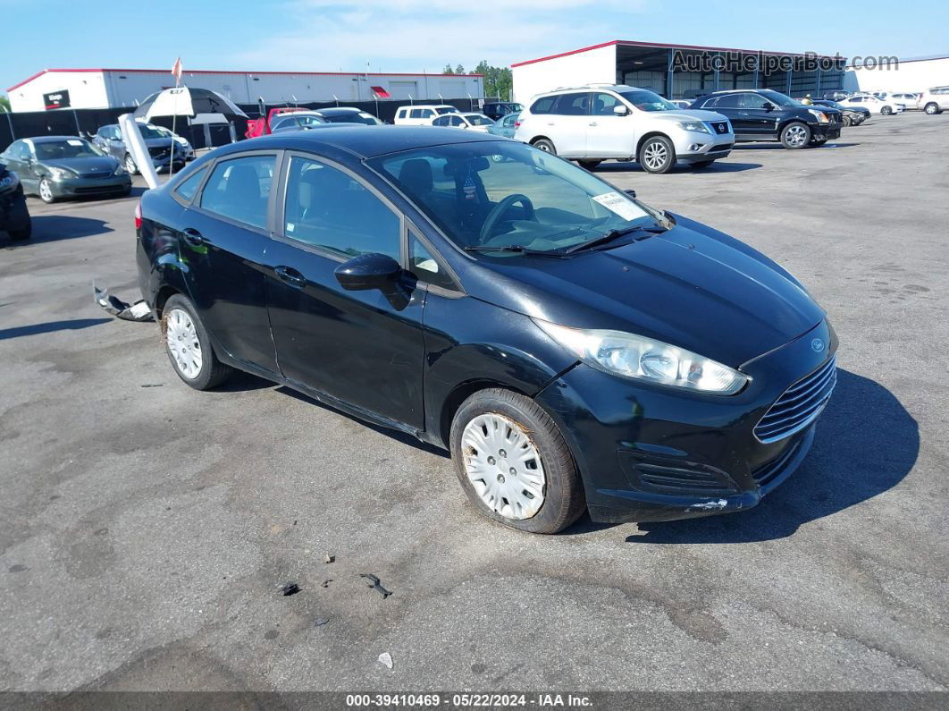 2016 Ford Fiesta S Black vin: 3FADP4AJ0GM113875