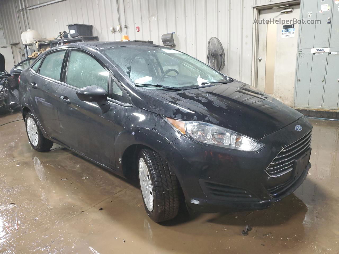 2016 Ford Fiesta S Black vin: 3FADP4AJ0GM148951