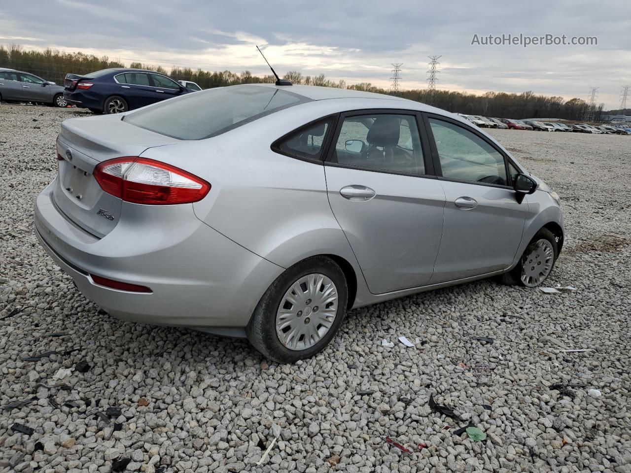 2016 Ford Fiesta S Silver vin: 3FADP4AJ0GM178466