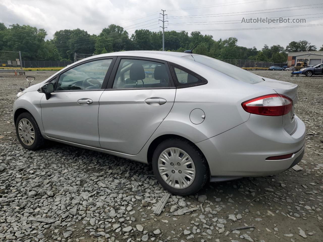 2017 Ford Fiesta S Silver vin: 3FADP4AJ0HM123310