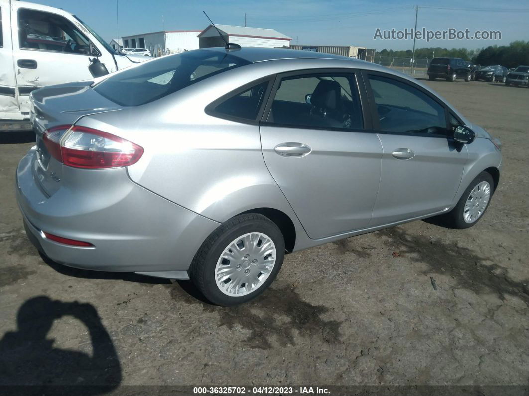 2017 Ford Fiesta S Silver vin: 3FADP4AJ0HM156775