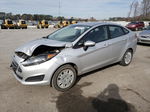 2017 Ford Fiesta S Silver vin: 3FADP4AJ0HM158705