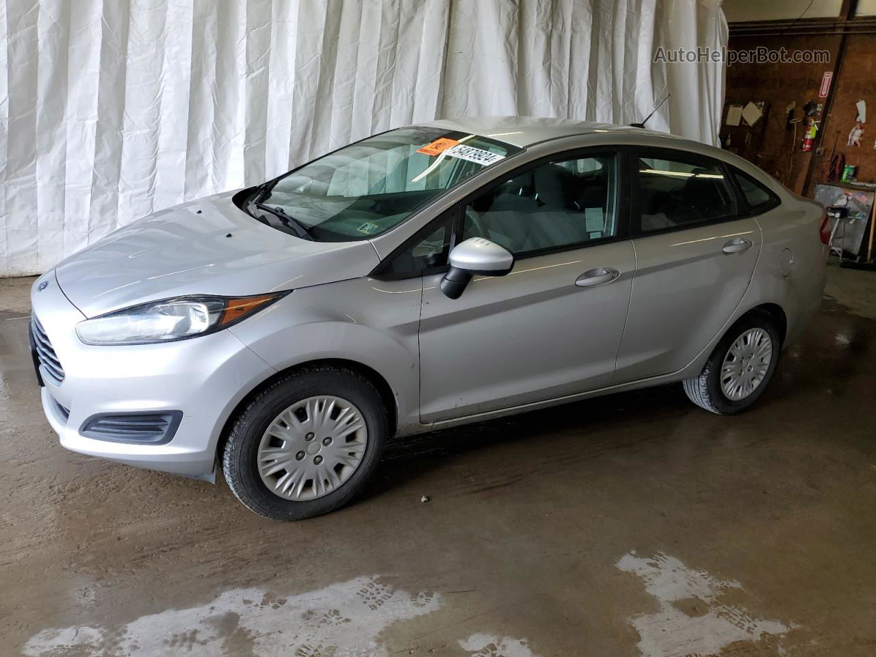 2017 Ford Fiesta S Silver vin: 3FADP4AJ0HM166433