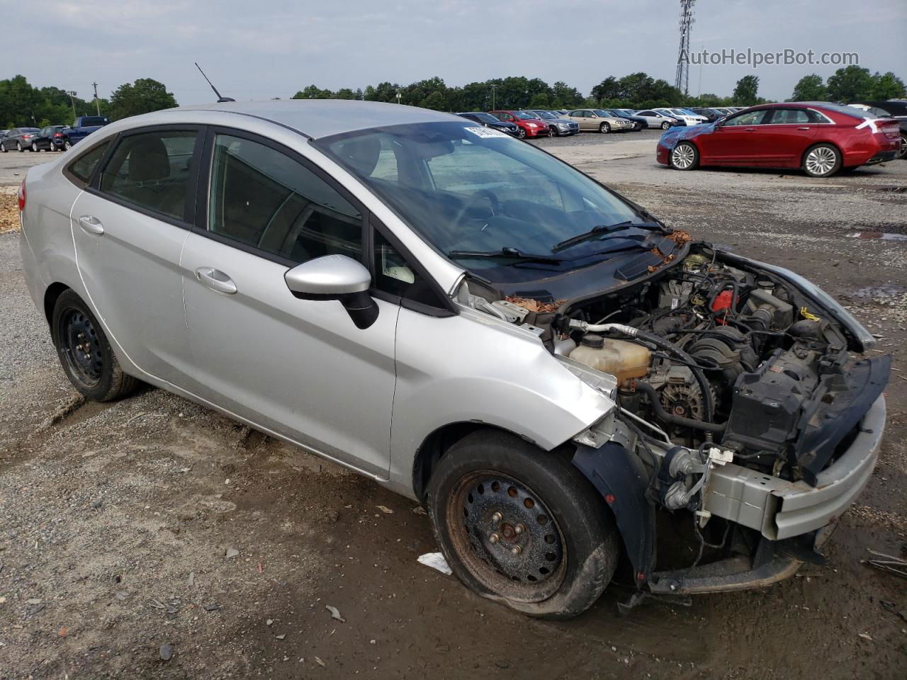 2015 Ford Fiesta S Silver vin: 3FADP4AJ1FM126214