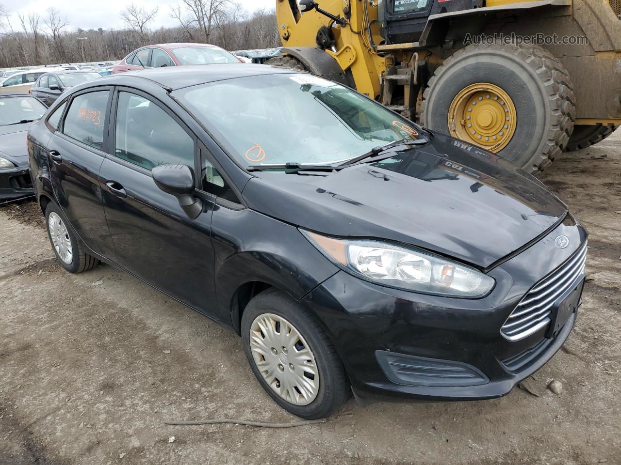 2016 Ford Fiesta S Black vin: 3FADP4AJ1GM120043