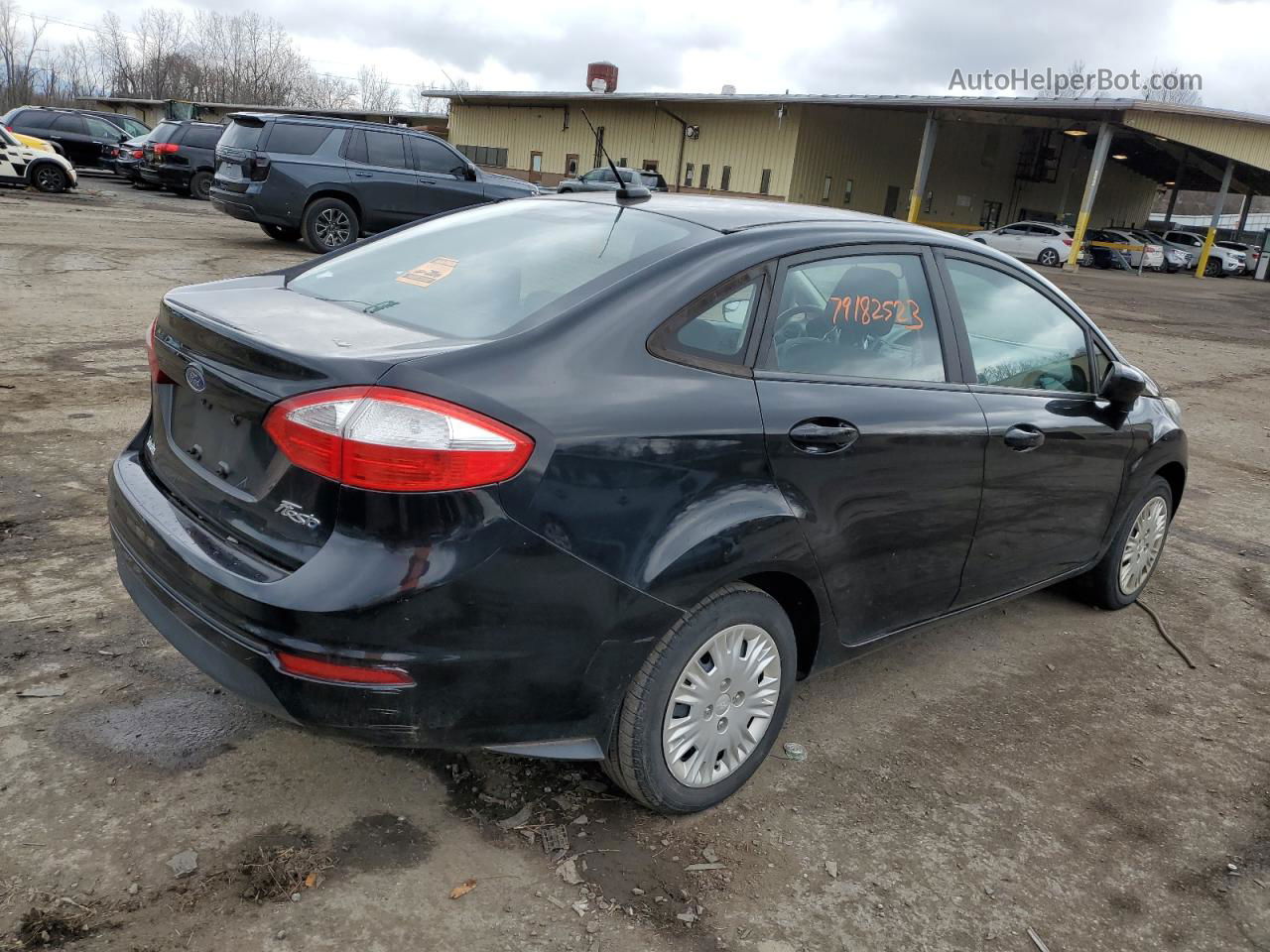 2016 Ford Fiesta S Black vin: 3FADP4AJ1GM120043