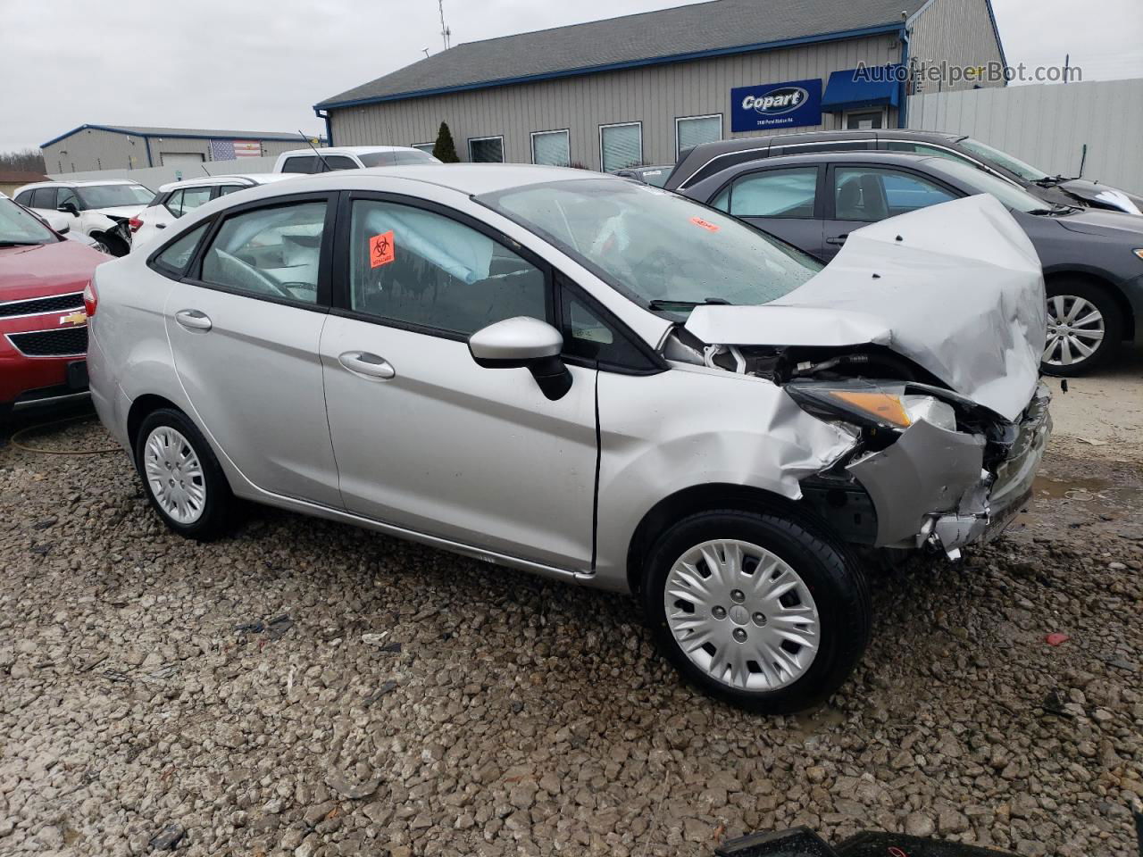 2016 Ford Fiesta S Silver vin: 3FADP4AJ1GM133410