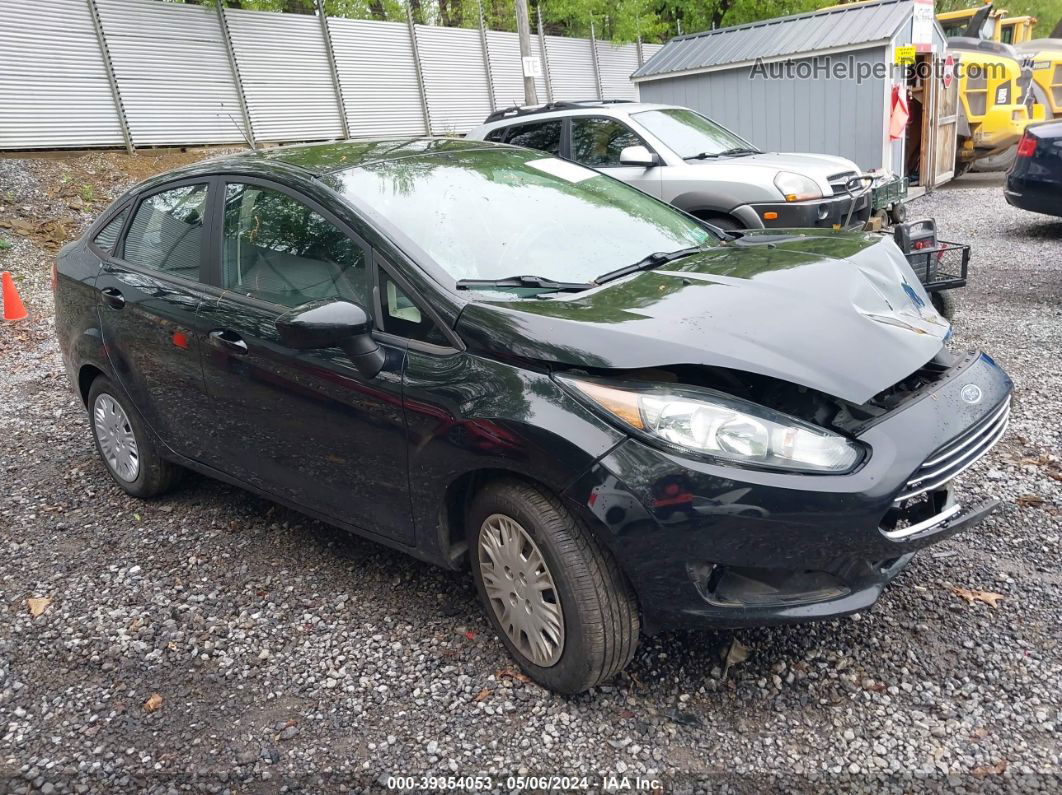 2016 Ford Fiesta S Black vin: 3FADP4AJ1GM201902