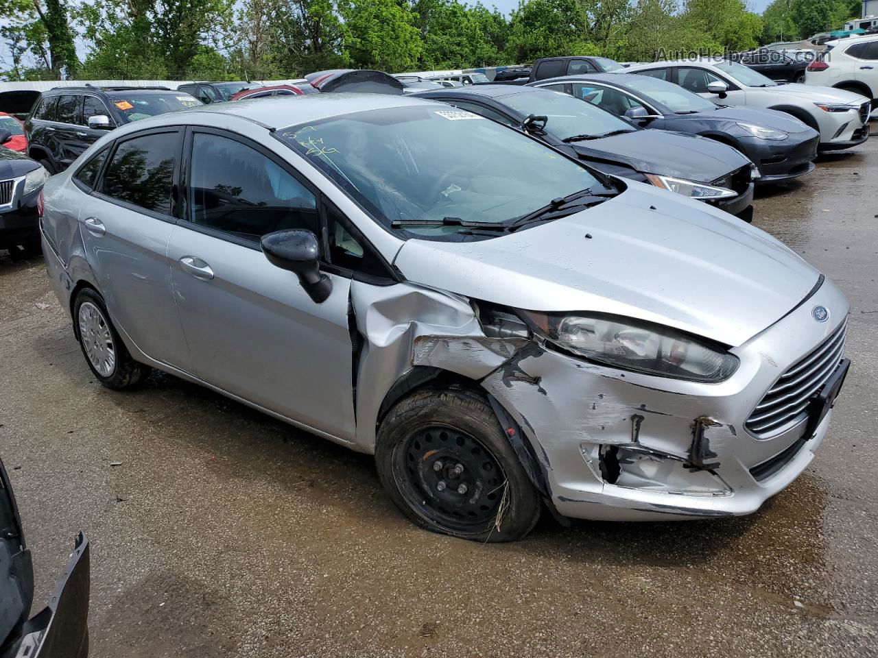 2017 Ford Fiesta S Silver vin: 3FADP4AJ1HM135093