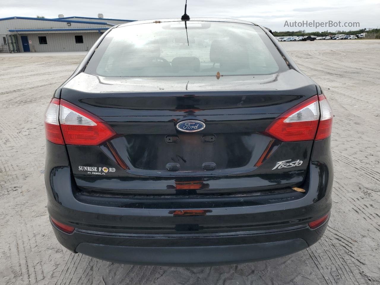 2017 Ford Fiesta S Черный vin: 3FADP4AJ1HM144442