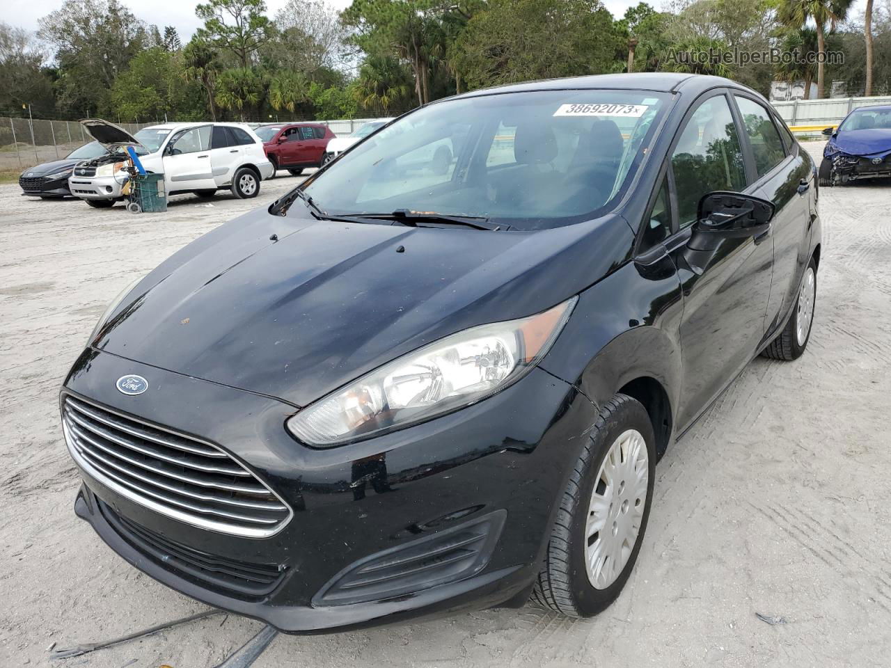 2017 Ford Fiesta S Black vin: 3FADP4AJ1HM144442