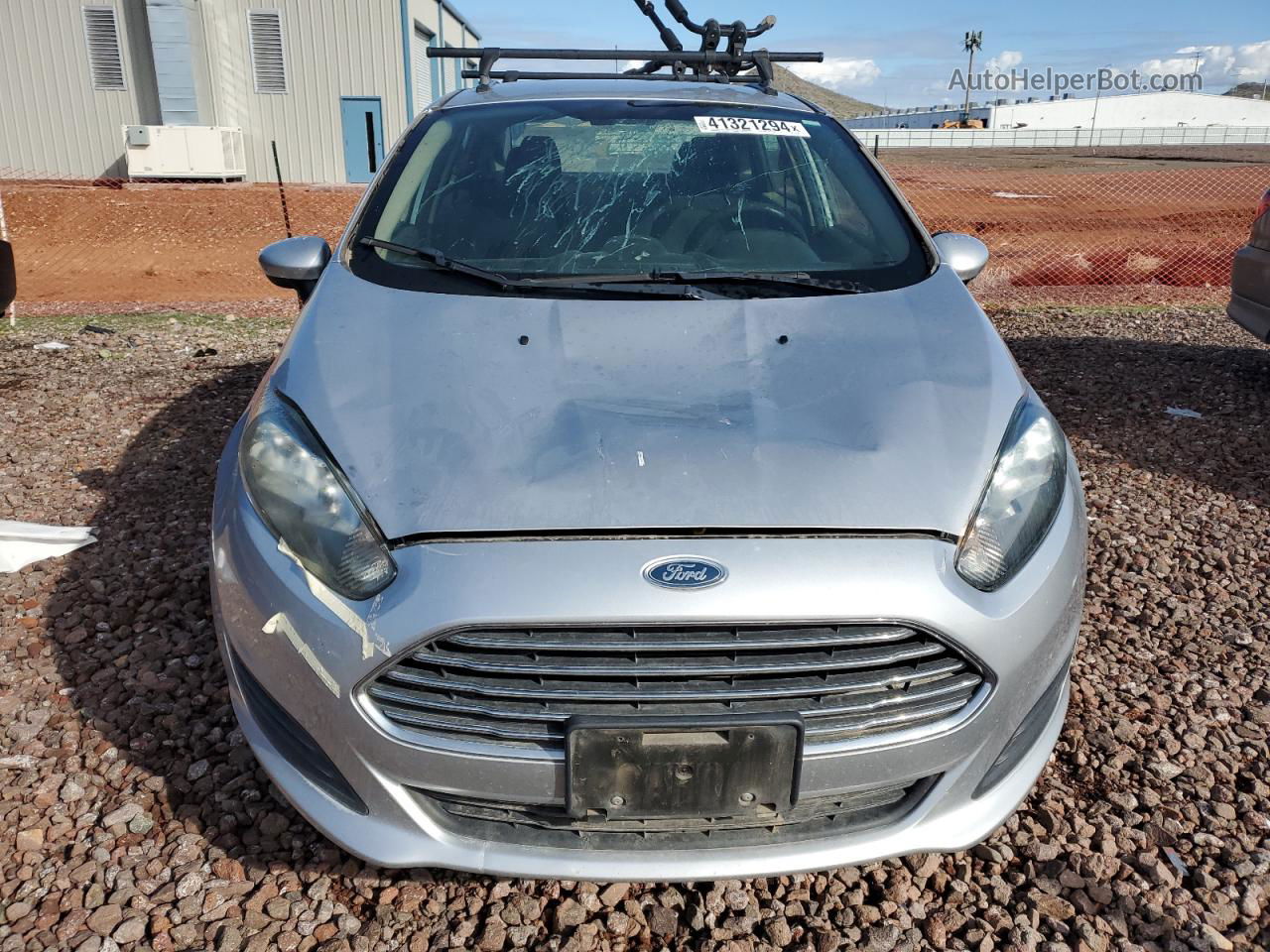 2017 Ford Fiesta S Silver vin: 3FADP4AJ1HM163346