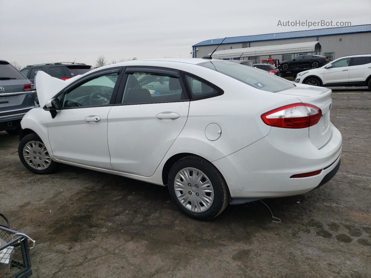 2019 Ford Fiesta S Белый vin: 3FADP4AJ1KM125574