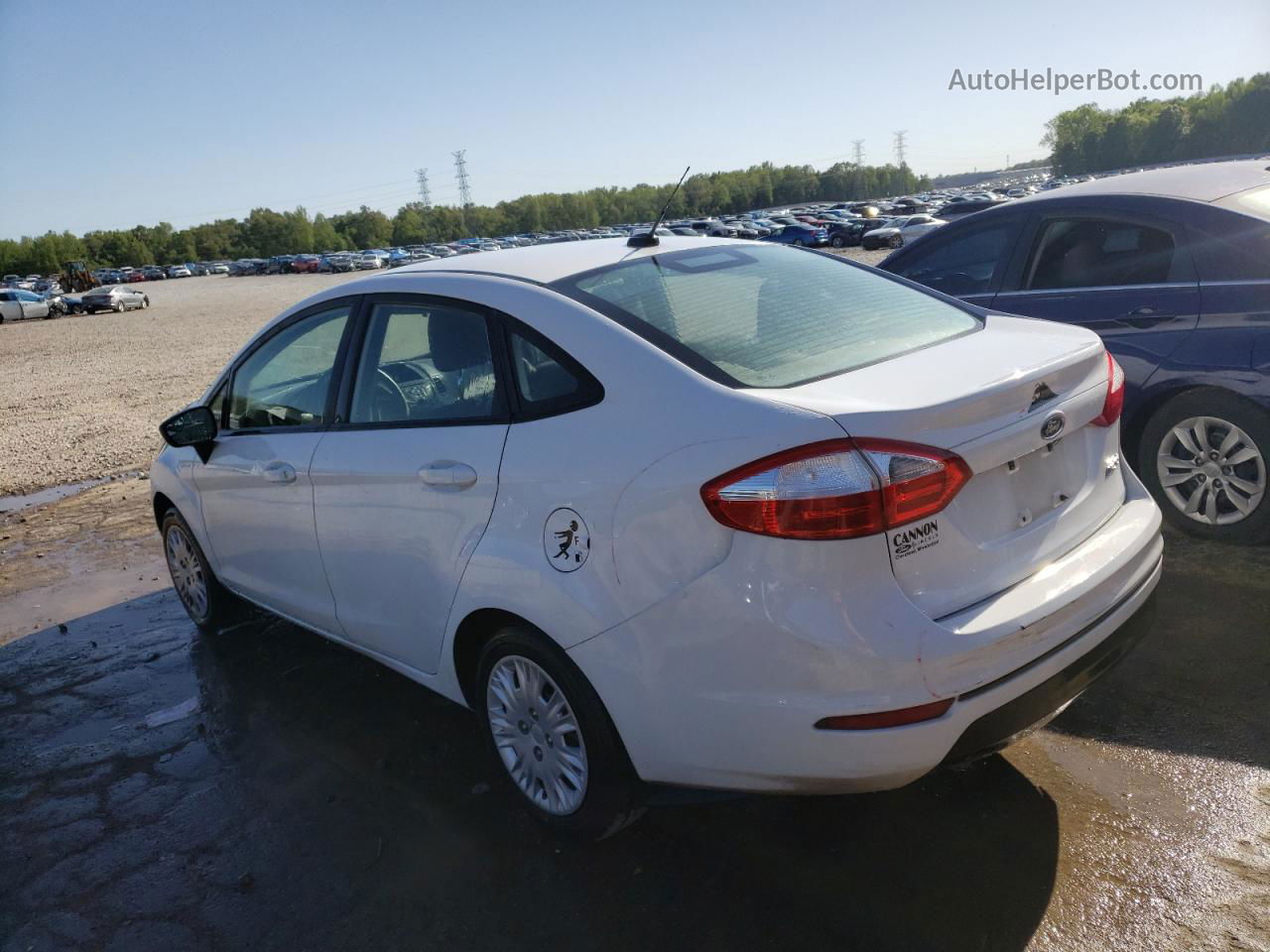 2019 Ford Fiesta S Белый vin: 3FADP4AJ1KM141922