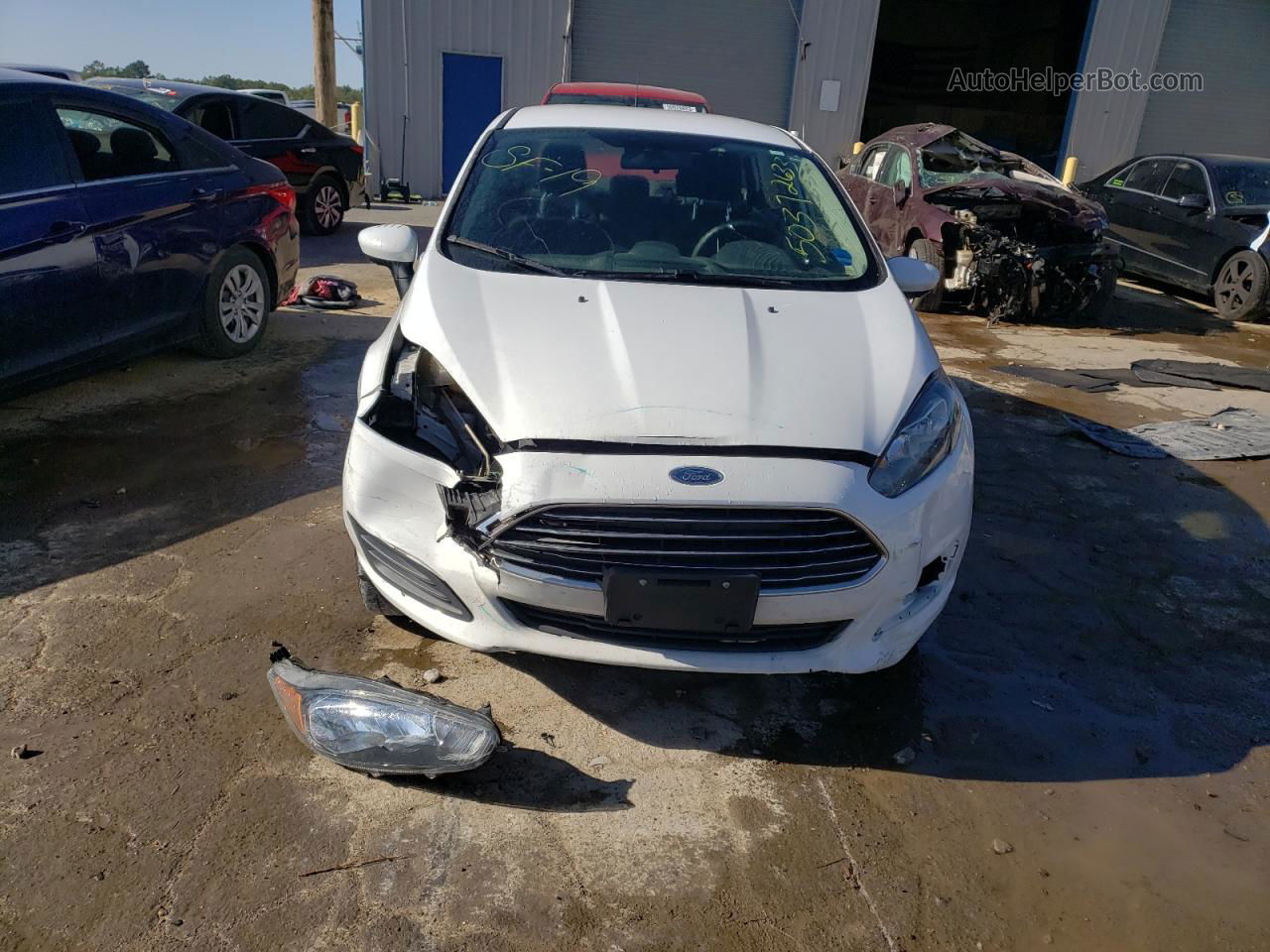 2019 Ford Fiesta S Белый vin: 3FADP4AJ1KM141922