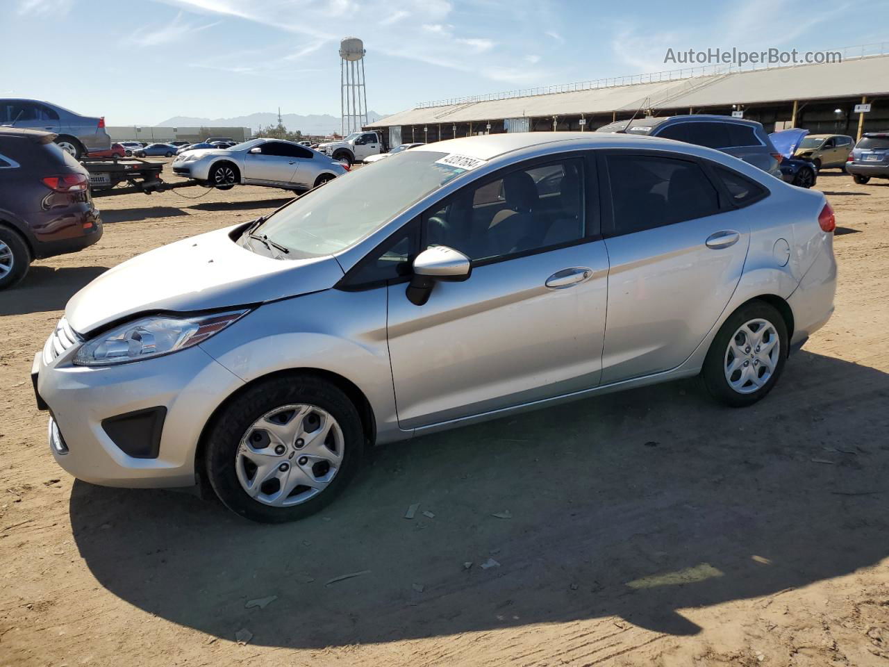 2011 Ford Fiesta S Silver vin: 3FADP4AJ2BM172760