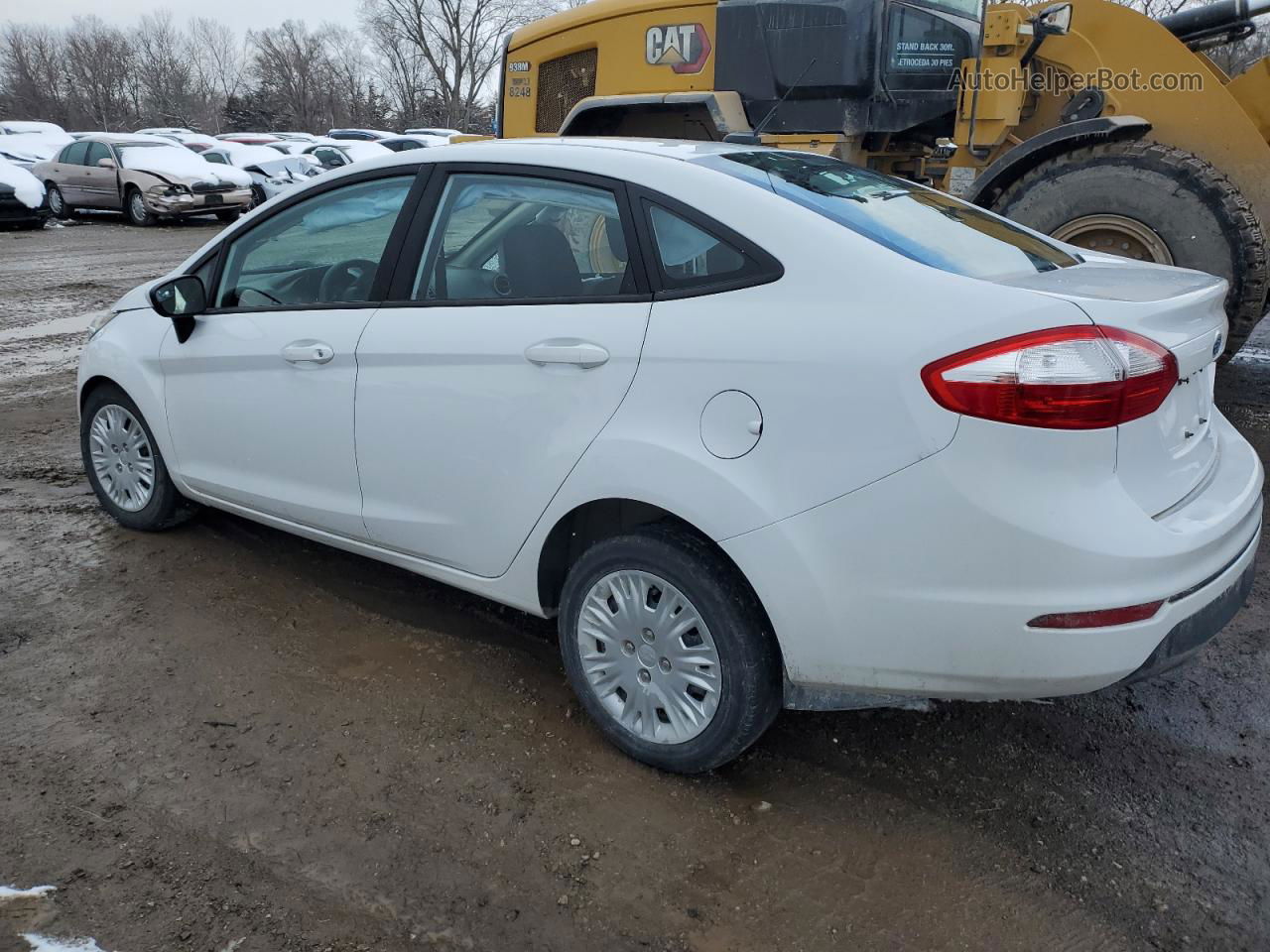 2015 Ford Fiesta S White vin: 3FADP4AJ2FM157987