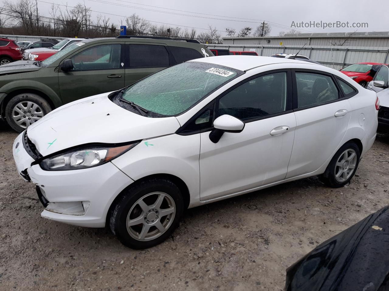 2016 Ford Fiesta S White vin: 3FADP4AJ2GM208583