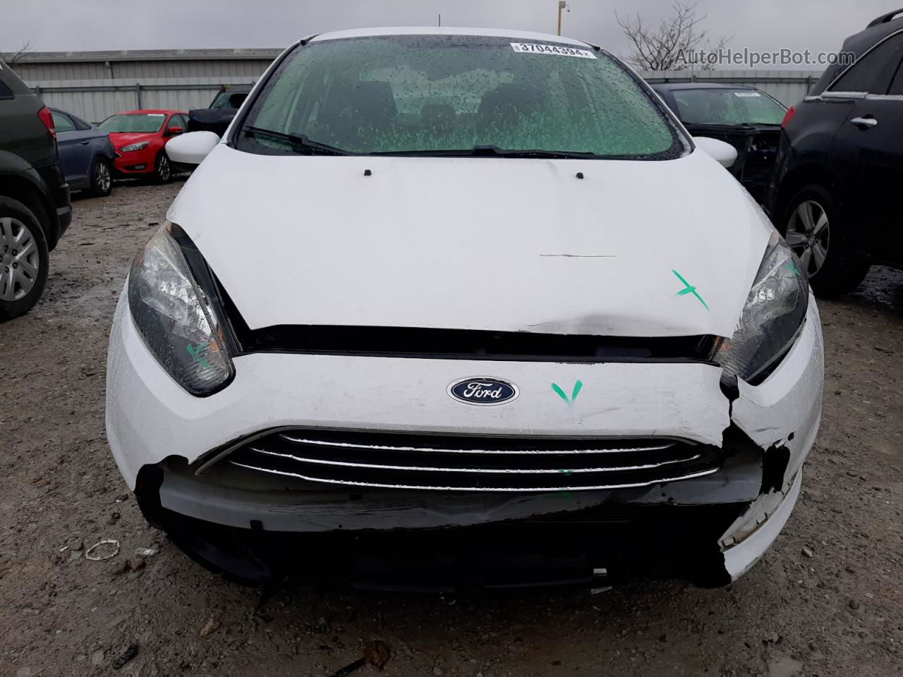 2016 Ford Fiesta S Белый vin: 3FADP4AJ2GM208583