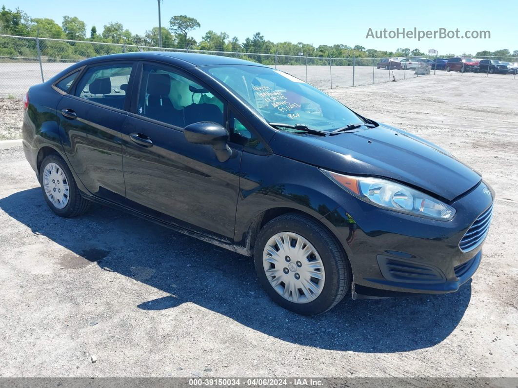 2017 Ford Fiesta S Черный vin: 3FADP4AJ2HM169415