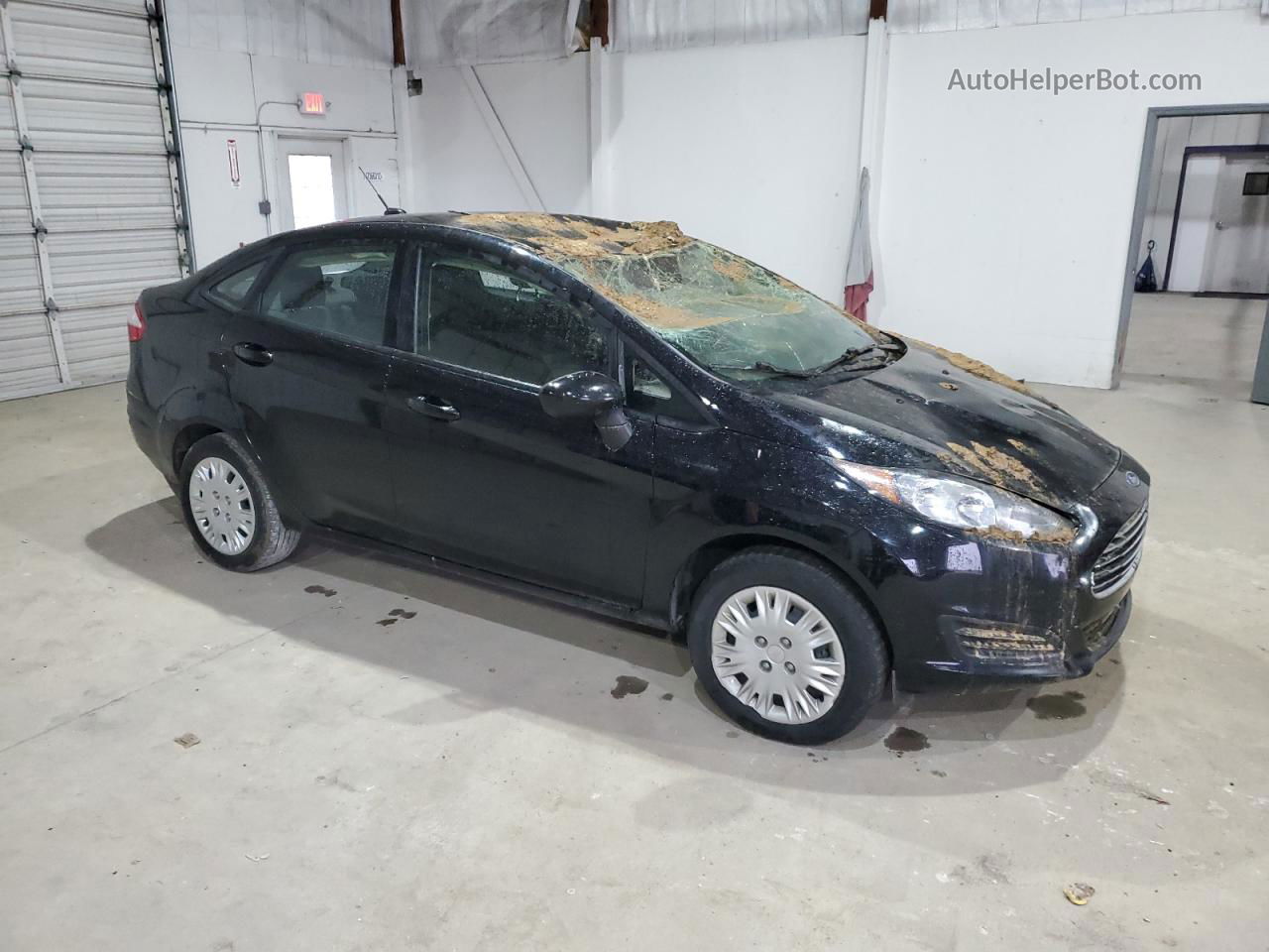 2019 Ford Fiesta S Black vin: 3FADP4AJ2KM152010