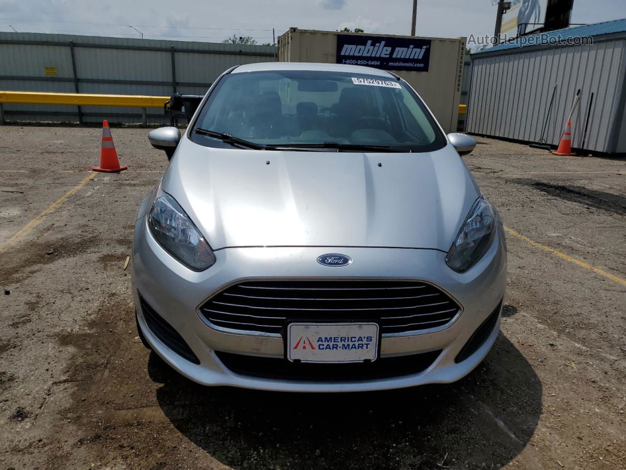 2015 Ford Fiesta S Серебряный vin: 3FADP4AJ3FM166813