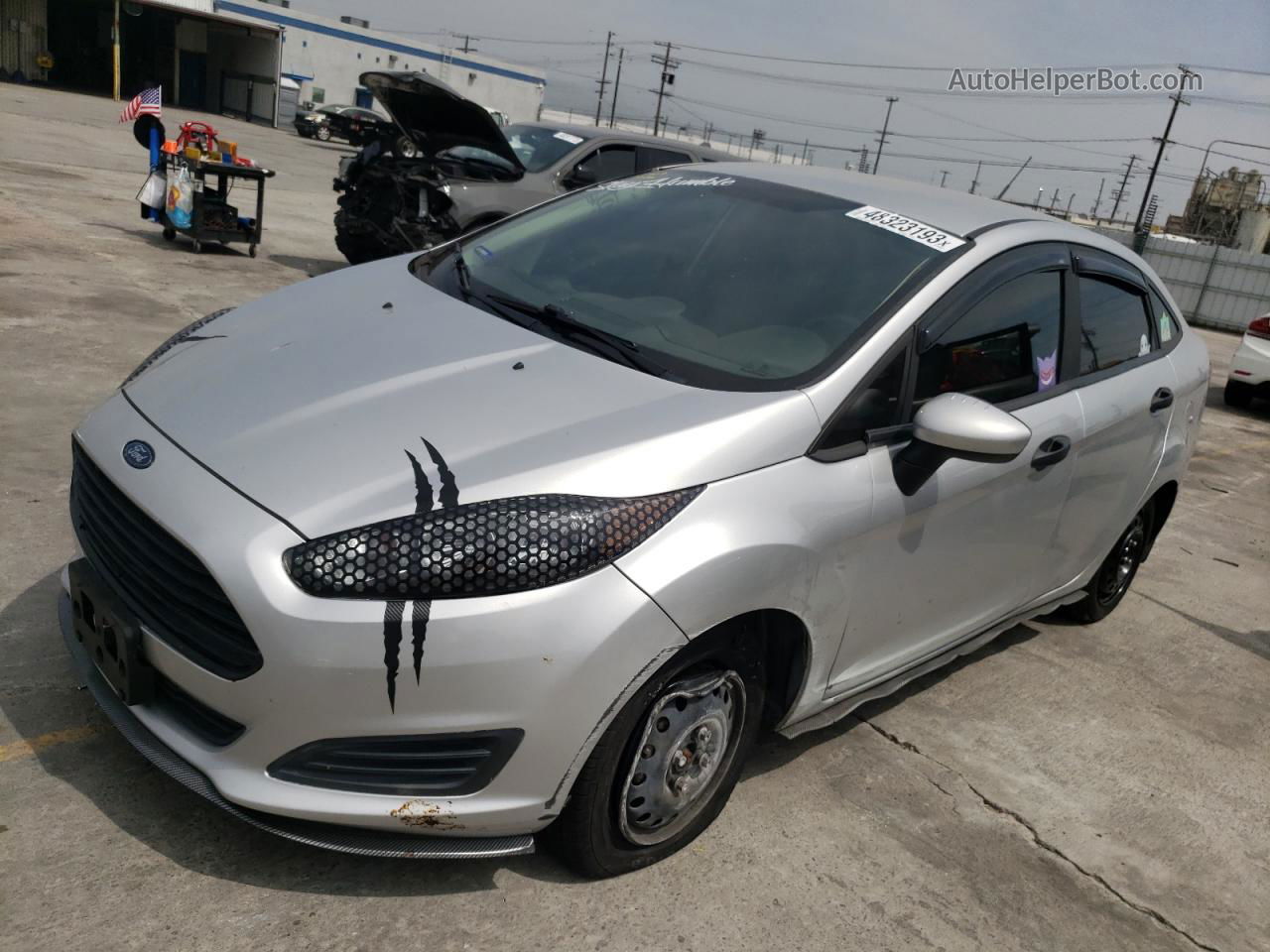 2015 Ford Fiesta S Silver vin: 3FADP4AJ3FM190626