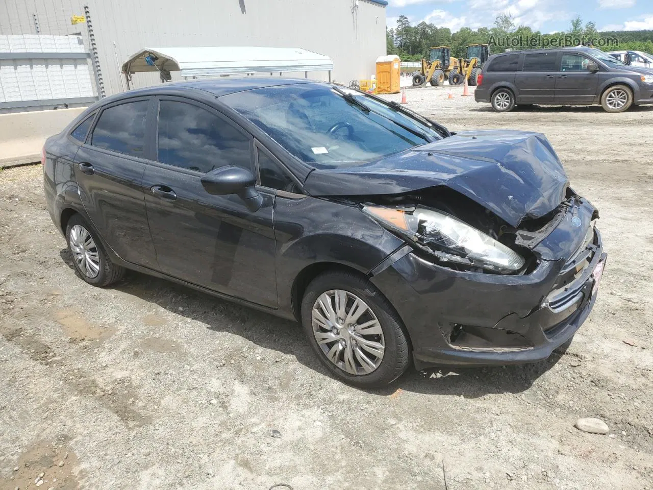 2015 Ford Fiesta S Black vin: 3FADP4AJ3FM202595