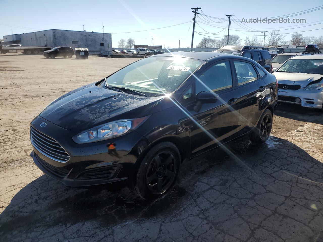 2016 Ford Fiesta S Black vin: 3FADP4AJ3GM103230