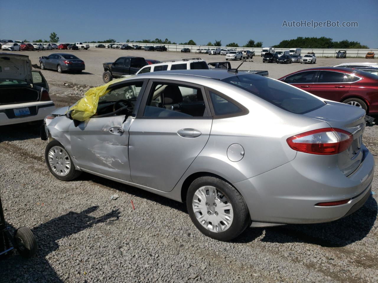 2016 Ford Fiesta S Silver vin: 3FADP4AJ3GM104667