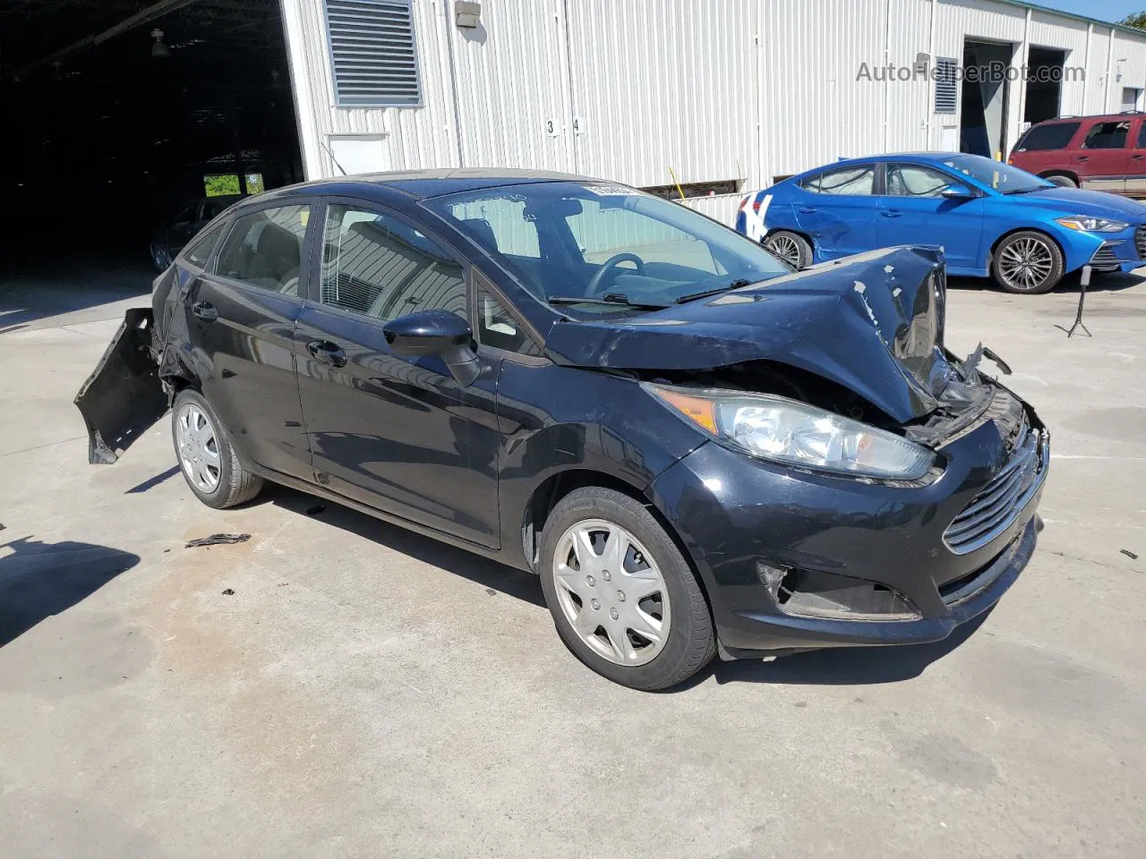 2016 Ford Fiesta S Черный vin: 3FADP4AJ3GM137720