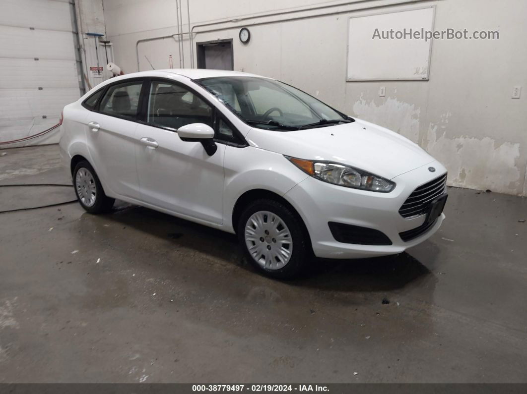 2017 Ford Fiesta S White vin: 3FADP4AJ3HM153563