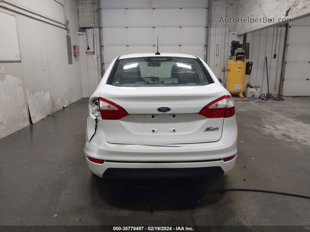 2017 Ford Fiesta S White vin: 3FADP4AJ3HM153563