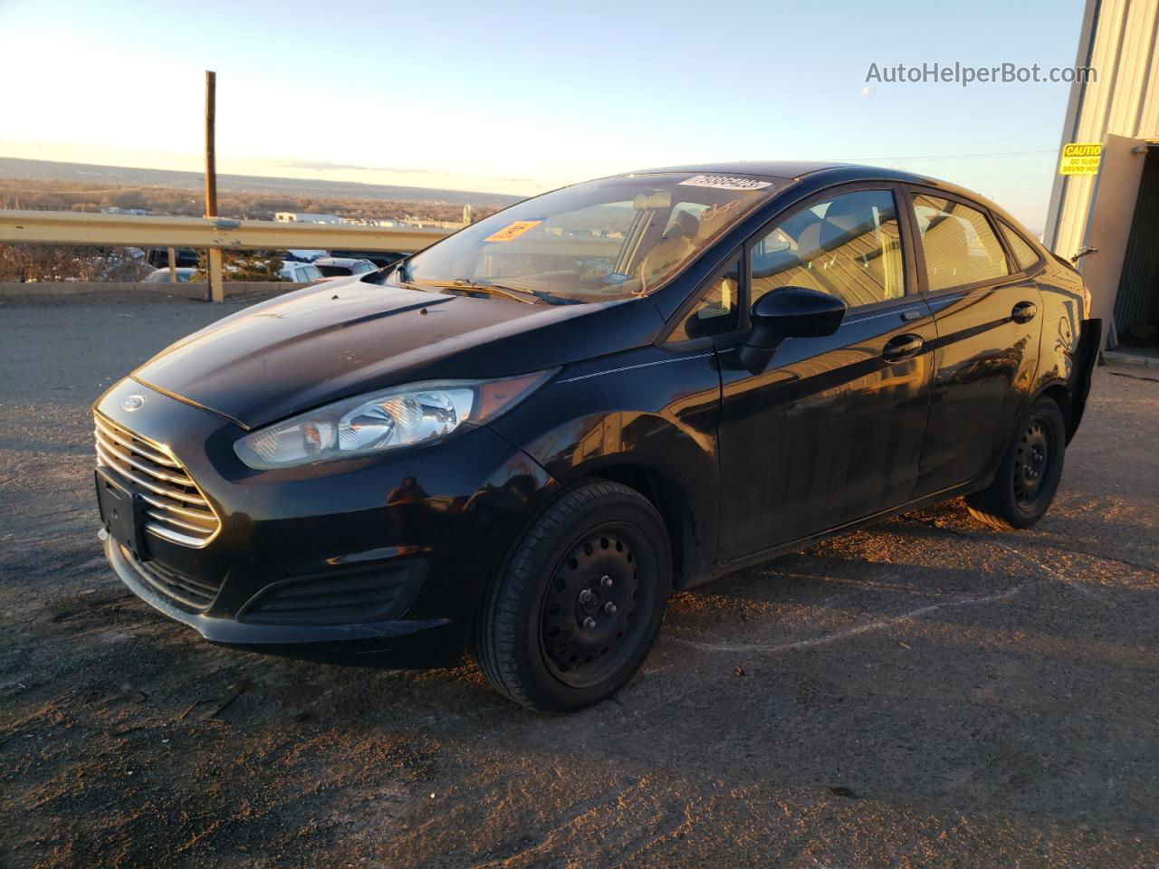 2017 Ford Fiesta S Black vin: 3FADP4AJ3HM165230