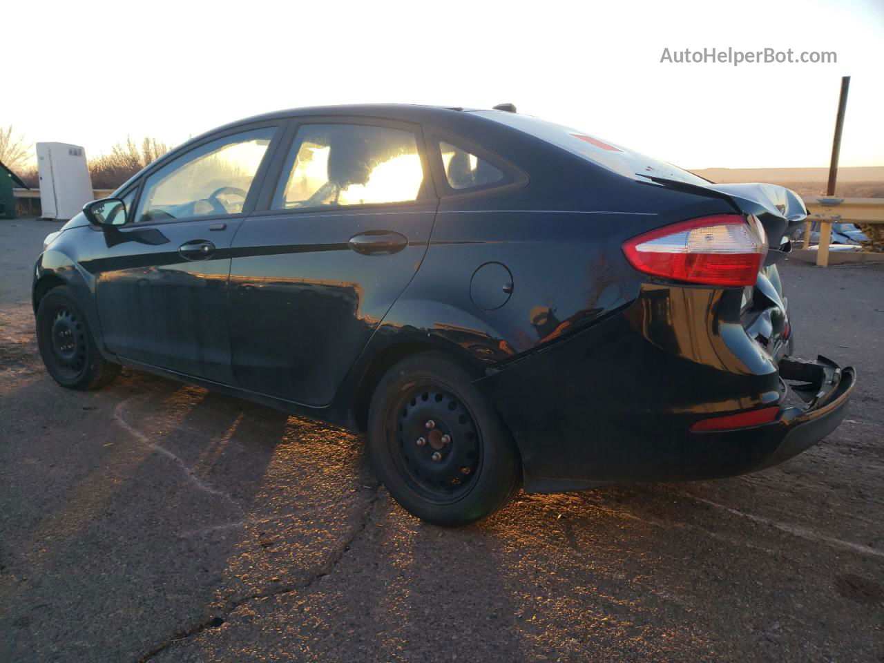 2017 Ford Fiesta S Black vin: 3FADP4AJ3HM165230