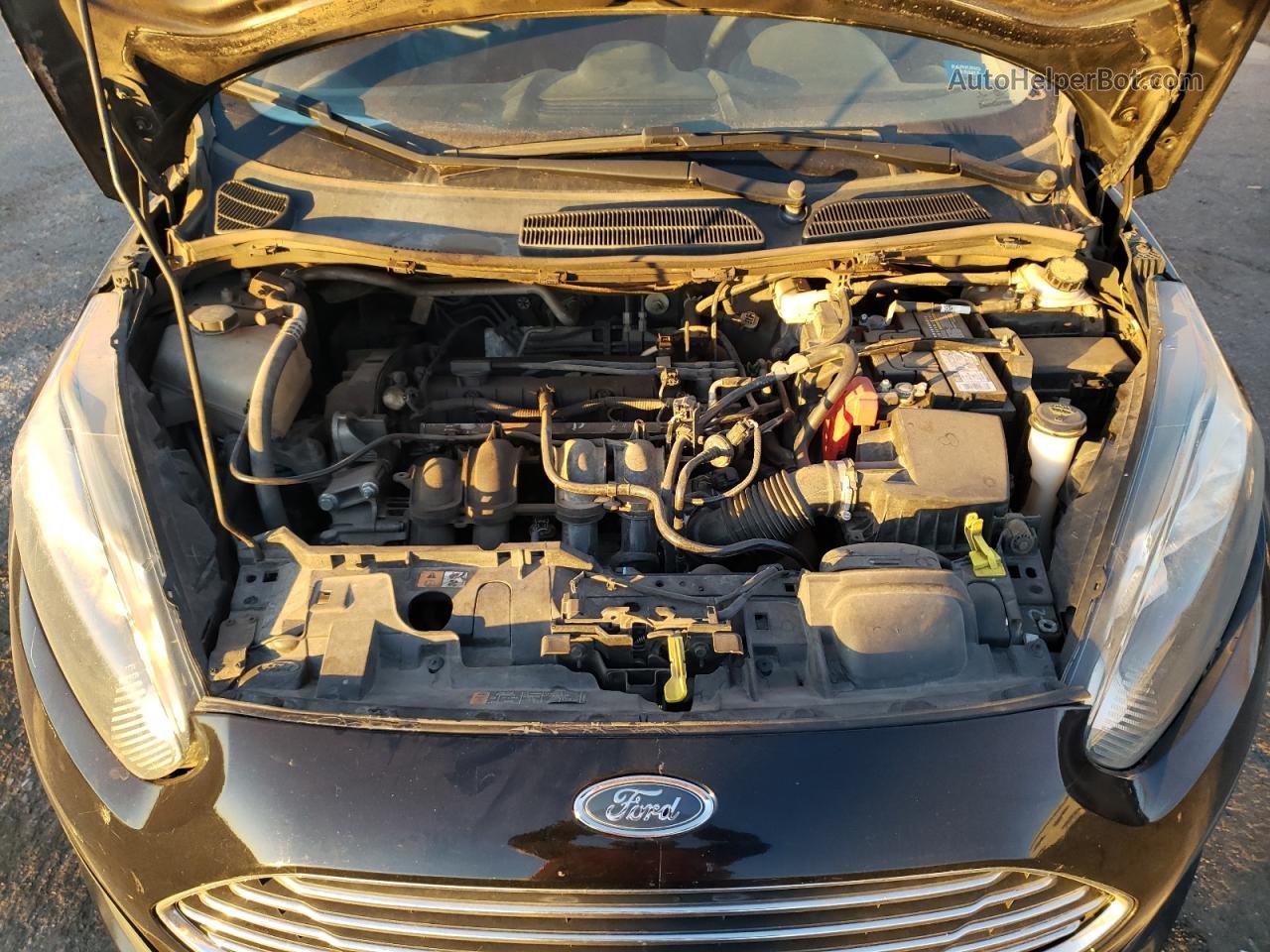 2017 Ford Fiesta S Black vin: 3FADP4AJ3HM165230
