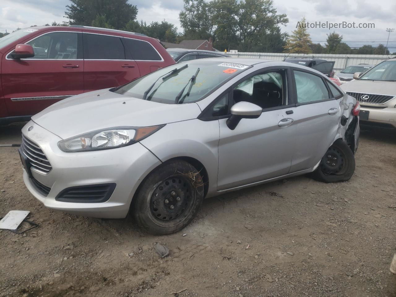 2019 Ford Fiesta S Silver vin: 3FADP4AJ3KM111739