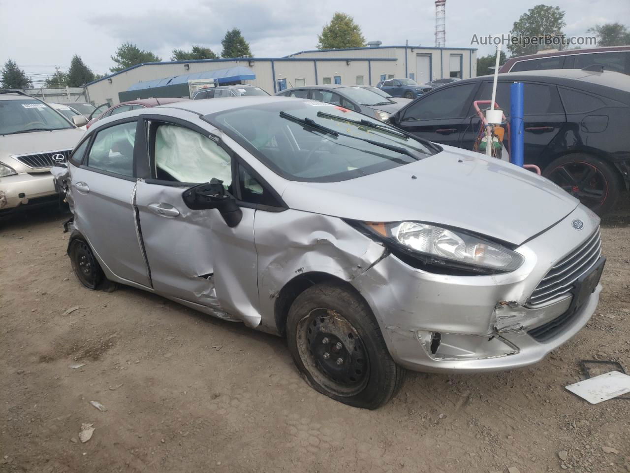 2019 Ford Fiesta S Silver vin: 3FADP4AJ3KM111739