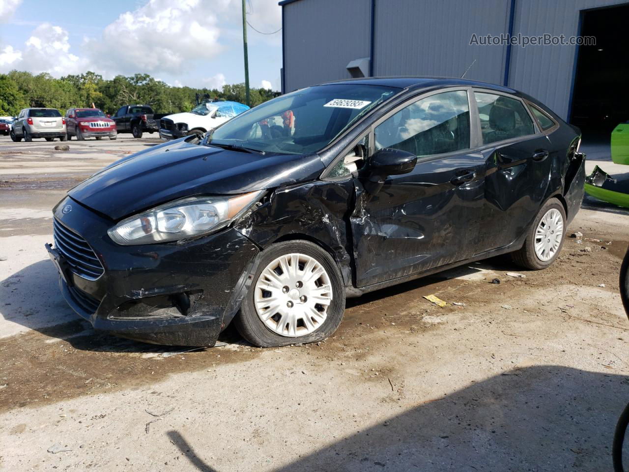 2019 Ford Fiesta S Black vin: 3FADP4AJ3KM119470