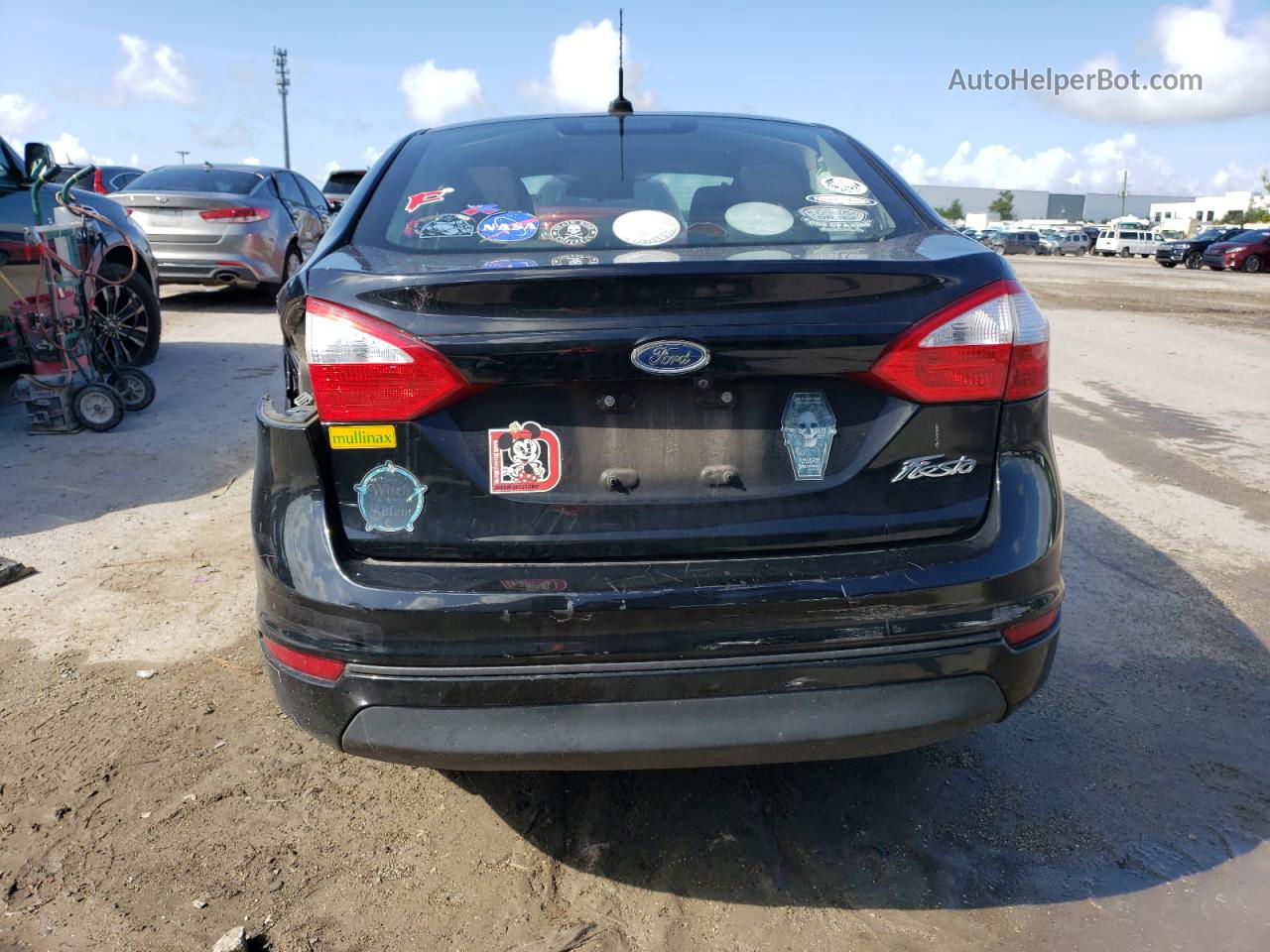 2019 Ford Fiesta S Black vin: 3FADP4AJ3KM119470