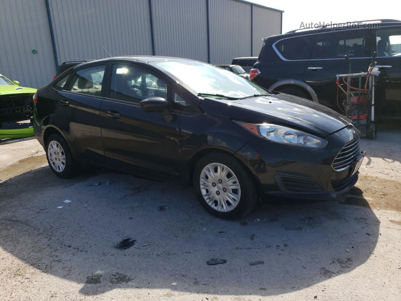 2019 Ford Fiesta S Black vin: 3FADP4AJ3KM119470