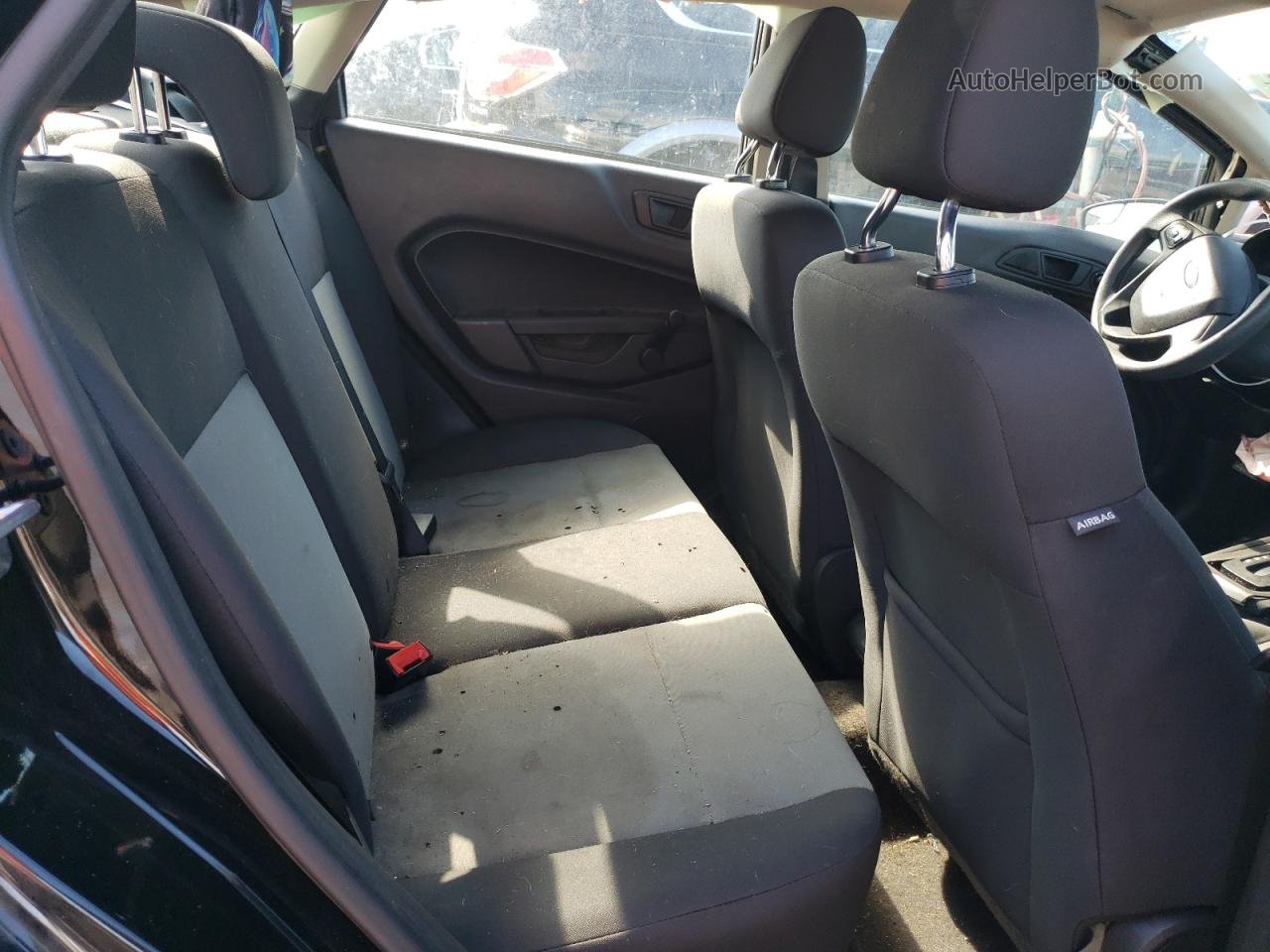 2019 Ford Fiesta S Black vin: 3FADP4AJ3KM119470