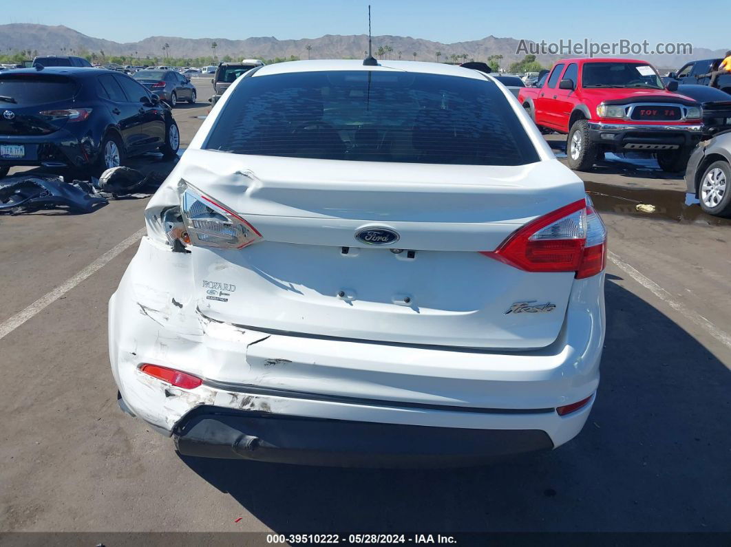 2019 Ford Fiesta S White vin: 3FADP4AJ3KM128900