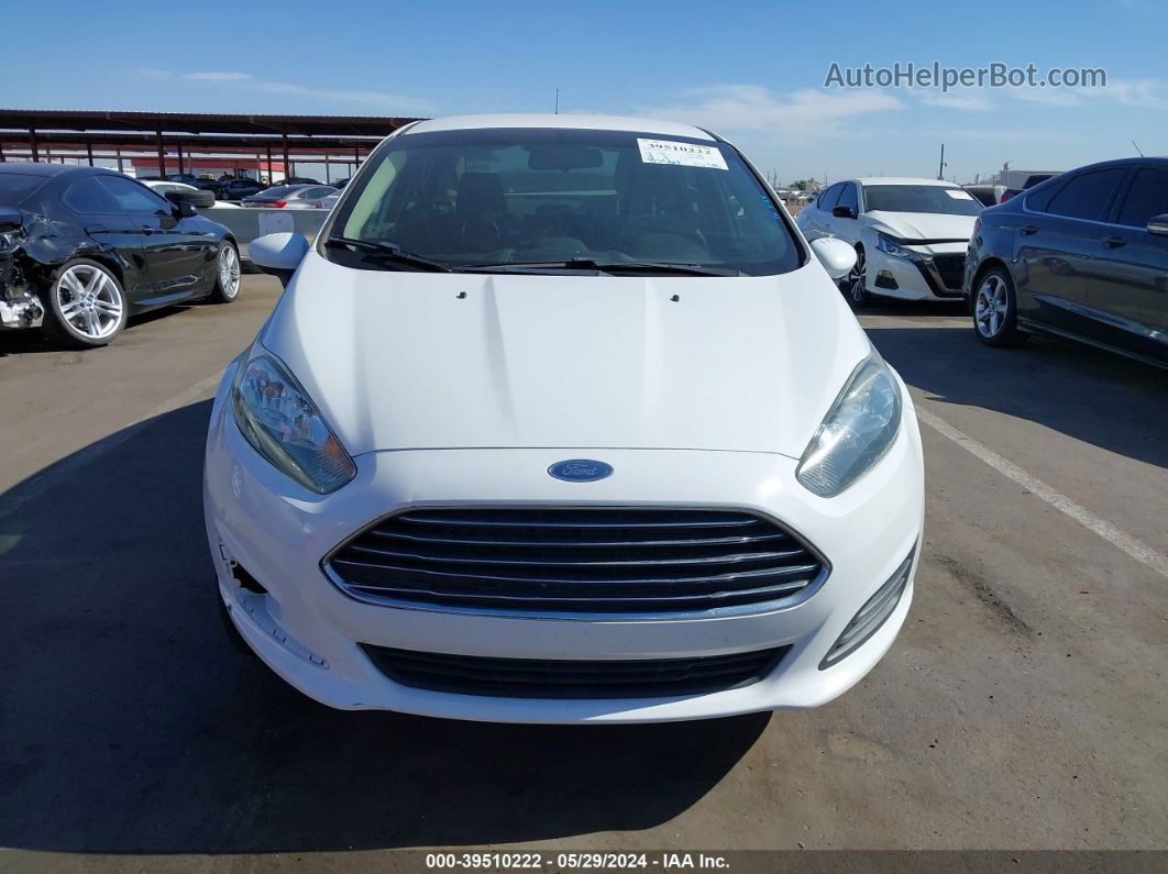 2019 Ford Fiesta S White vin: 3FADP4AJ3KM128900