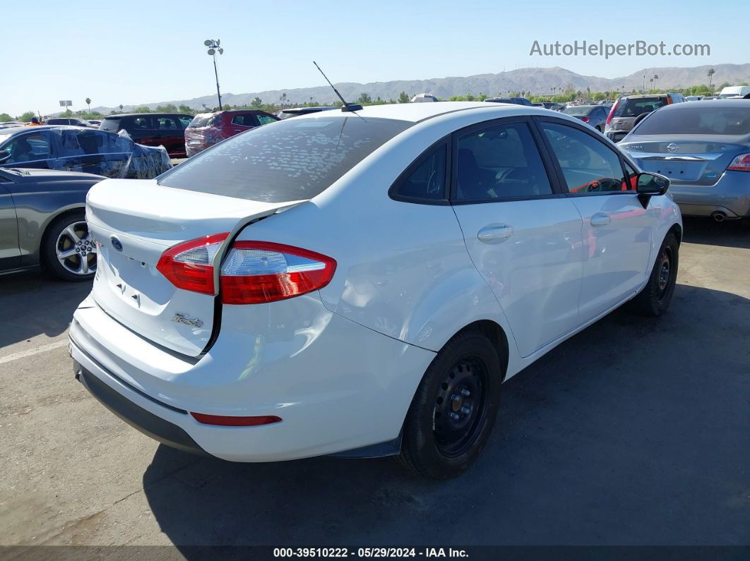 2019 Ford Fiesta S White vin: 3FADP4AJ3KM128900